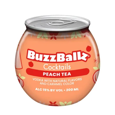 Buzzballz Peach Cocktails 200ml 30 Proof