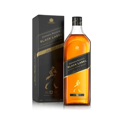 Johnnie Walker Black Label Scotch Whisky 12 Year 1.75l