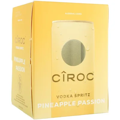 Ciroc Vodka Pineapple Passion Spritz 4x 355ml Cans