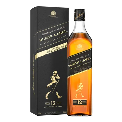 Johnnie Walker Black Label Blended Scotch Whisky 375 Ml