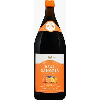 Real Sangria Cruz Garcia Red Wine - 1.5L Bottle