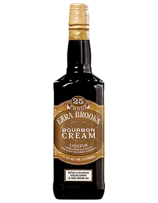 Ezra Brook's Liqueur, Bourbon Cream 750 Ml