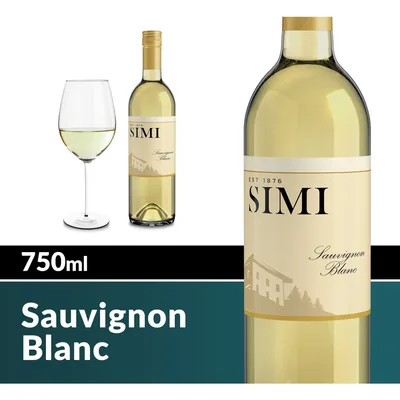 Simi Sonoma County Sauvignon Blanc White Wine, 750 mL Bottle
