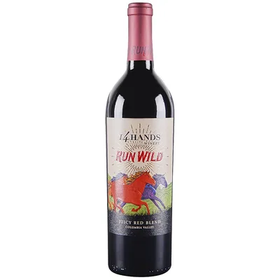 14 Hands Run Wild Juicy Red Blend Wine - 750 Ml