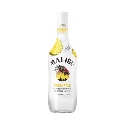 Malibu Caribbean Rum, Pineapple 750 Ml