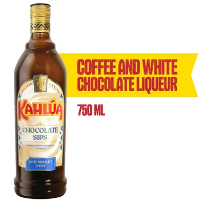 Kahlua Coffee Liqueur Chocolate Sips White 32 750ML