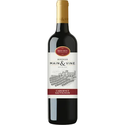 Beringer Main & Vine Cabernet Sauvignon California Red Wine, 750 Ml