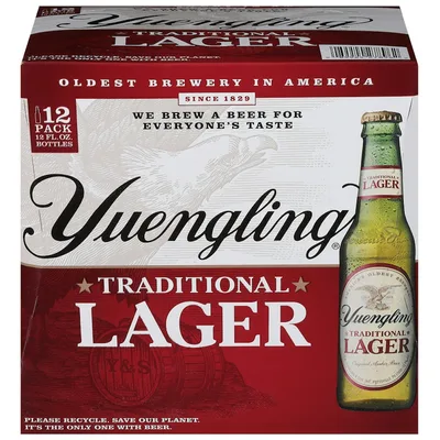 Yuengling Traditional Lager Beer - 12pk/12 Fl Oz Bottles