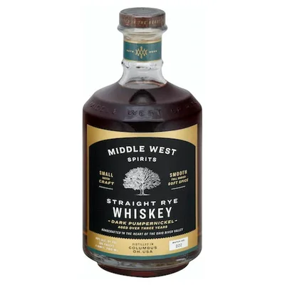 Middle West Spirits Whiskey, Straight Rye, Dark Pumpernickel 750 Ml