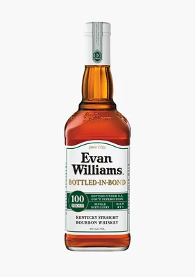 Evan Williams White Label Bottled In Bond Kentucky Straight Bourbon Whiskey 750ml