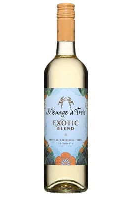 Menage a Trois California White Blend Wine 750 Ml