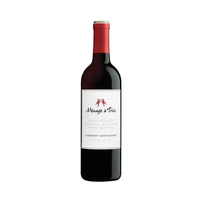 Menage a Trois Cabernet Sauvignon California Red Wine 750 Ml