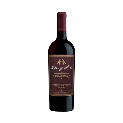 Menage a Trois Decadence Cabernet Sauvignon California Red Wine