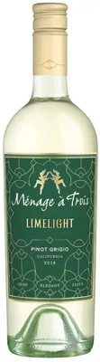 Menage a Trois Limelight Pinot Grigio California White Wine 750 Ml