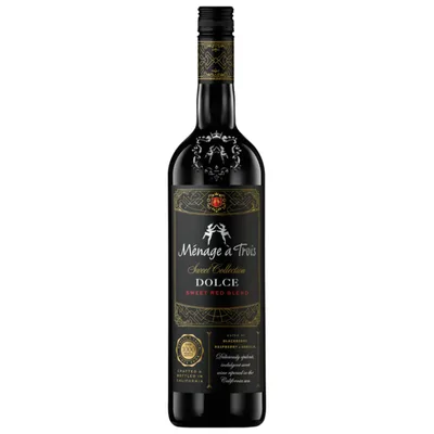 Menage a Trois Dolce Sweet Red Blend Collection California Wine
