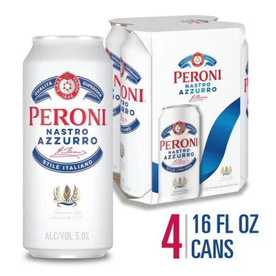 Peroni Nastro Azzurro Italy Single Can Beer 500Ml