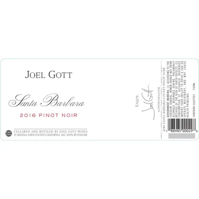 Joel Gott Santa Barbara Pinot Noir Red Wine – 750ml Bottle