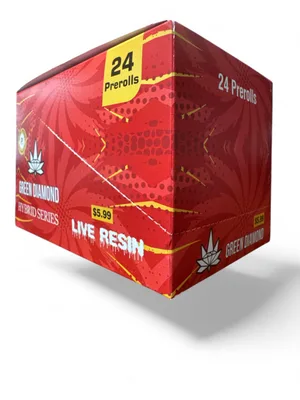 Green Diamond Lemon Cherry Gelato $5.99 Thcp Pre Rolls Box 24ct
