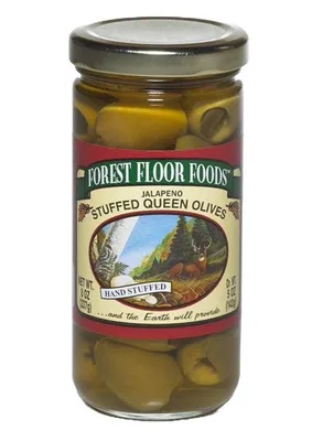 Forest Floor Jalapeno Stuffed Queen Olives