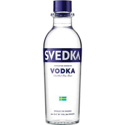 Svedka Vodka ABV: 80 375 mL