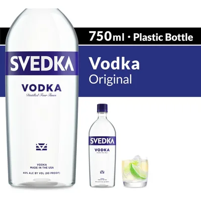 Svedka Vodka Plastic 750ml