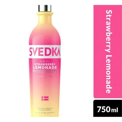 Svedka Strawberry Lemonade Flavored Vodka 70.0 Proof, 1.75 L