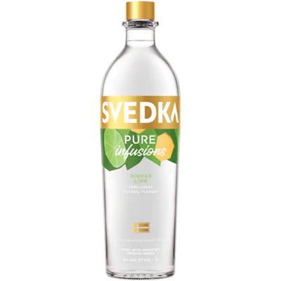 Svedka Vodka, Ginger Lime, Pure Infusions 750 Ml