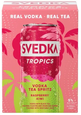 Svedka Tropics Raspberry Kiwi Vodka Tea Spritz