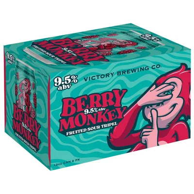 Victory Beer, Fruited Sour Tripel, Berry Monkey