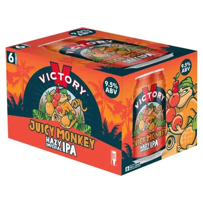 Victory Brewing Co Beer, Hazy Imperial IPA, Juicy Monkey