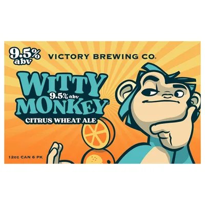 Victory Brewing Co Wheat Ale Witty Monkey Beer