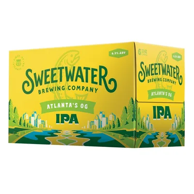 Atlanta's OG SweetWater Brewing Company IPA 6 Pack 12oz Cans