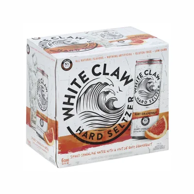 White Claw Ruby Grapefruit Hard Seltzer 6pk 12oz Can