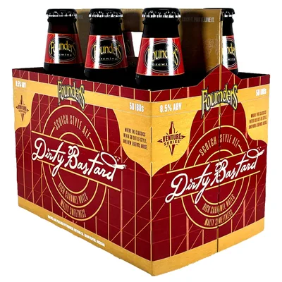 Founders Dirty Bastard Scotch Style Ale 6pk 12oz Bottles
