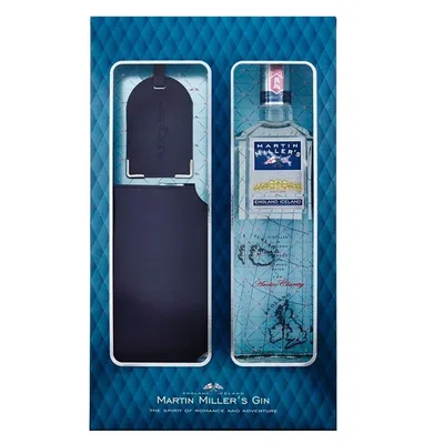 Martin Miller's Dry Gin Passport Holder & Luggage Tag Gift Set 70cl