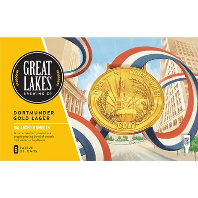 Great Lakes Brewing Co. 6 Pack Lager Dortmunder Gold Beer
