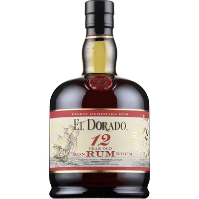 El Dorado 12 Year Old Demerara Rum 750ml Bottle