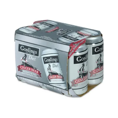 Gosling's Diet Ginger Beer 6 Pack Cans