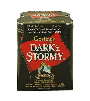Gosling's Dark & Stormy 4Pk-250Ml Cans