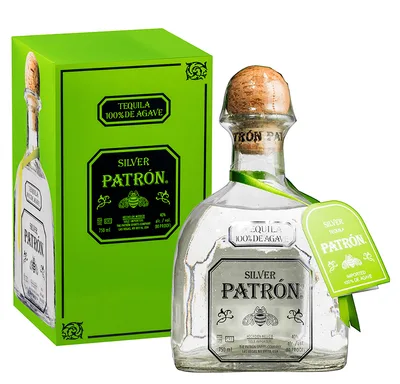 Patron Tequila, 100% Agave, Silver 750 Ml