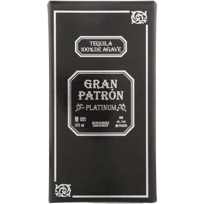 Patrón Gran Platinum Tequila 375 mL