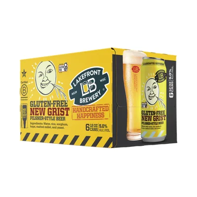 Lakefront Brewery Beer, Pilsner Style, New Grist