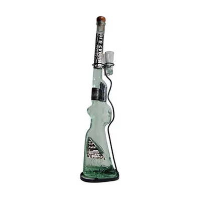 Old Carbine Blanco Rifle With Shot Glasses