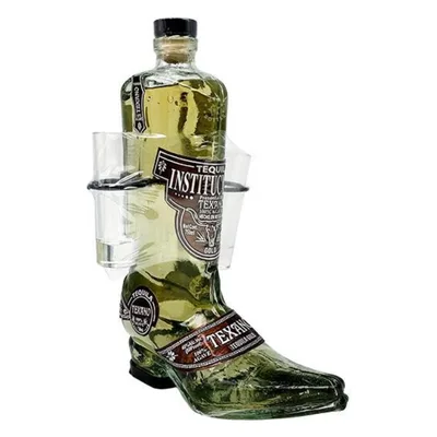 Texano Cowboy Boot Shaped Gold Tequila