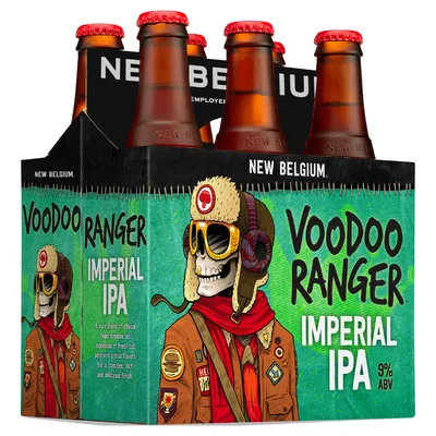 New Belgium Voodoo Ranger Imperial IPA Beer, 6 Pack, 12 Fl Oz Bottles