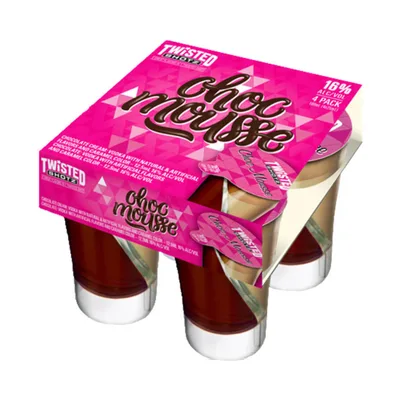 Twisted Shotz Choc Mousse 4Pk