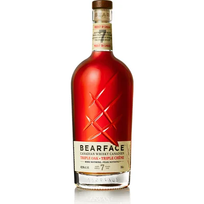 Bearface Triple Oak Canadian Whisky 7 Year Old 750ml