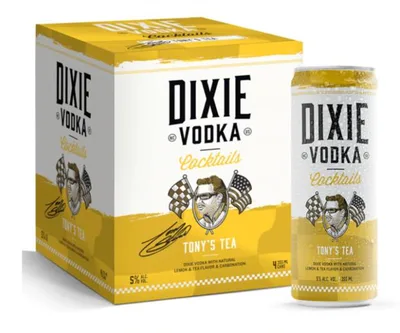 Dixie Vodka Cocktails Tony's Tea (4 Pack) 355 ML