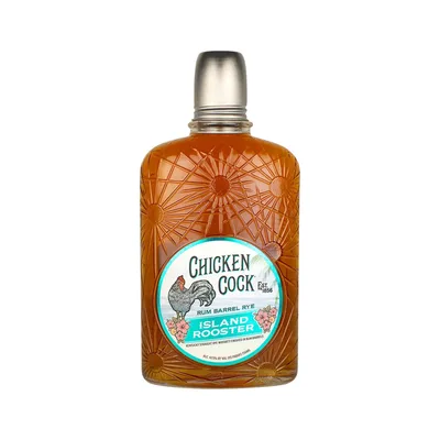 Chicken Cock Island Rooster Rum Barrel Straight Rye Whiskey