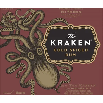 Kraken Rum The Black Spiced 70 Proof